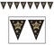 The Costume Center 12" Black and Brown VIP Pennant Hanging Banner Decor
